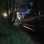 47279 & 80002 catch the light leaving Oakworth